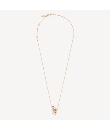 Collier Vodoo Mini Legba Or Rose de la marque