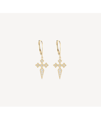 Boucle D'Oreille Blood Diamonds Or Jaune Diamants Profitez des Offres !