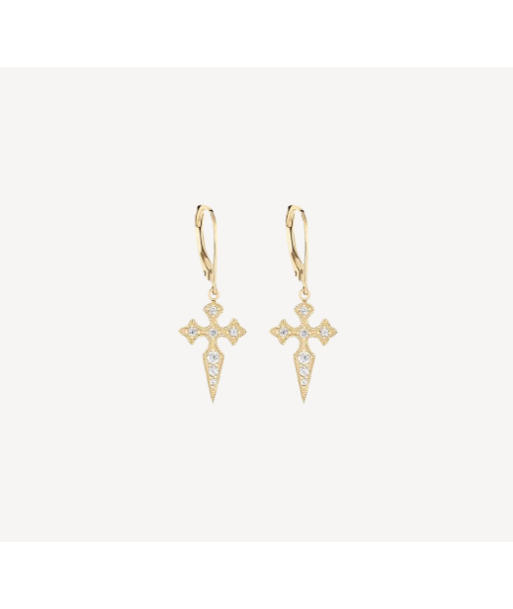 Boucle D'Oreille Blood Diamonds Or Jaune Diamants Profitez des Offres !