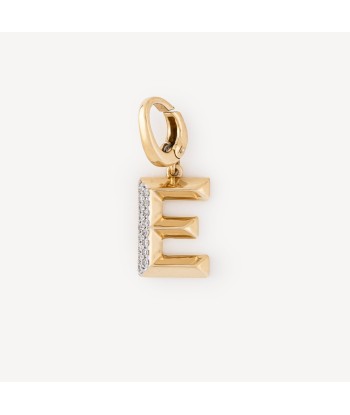 Charm Alphabet E Diamants Or Venez acheter