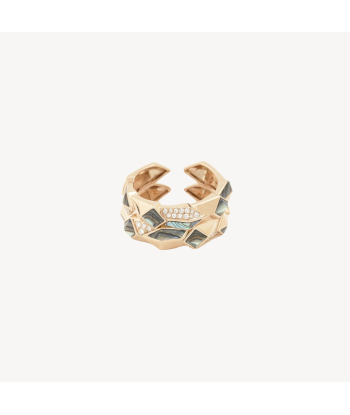 Bague Edgy Double Abalone de France