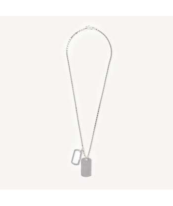 Collier Double Plaque Argent acheter