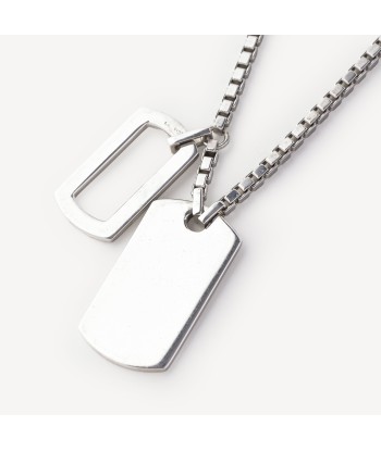 Collier Double Plaque Argent acheter