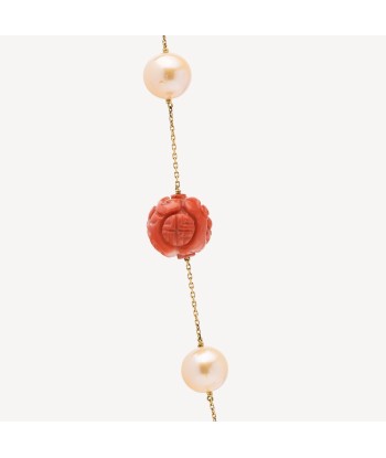 Collier Sautoir Corail et Perles vous aussi creer 