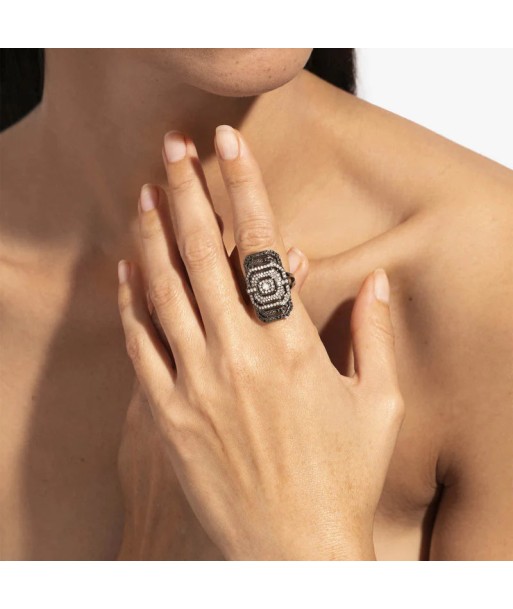 Bague My Way Dégradée Argent Noir 50-70% off 