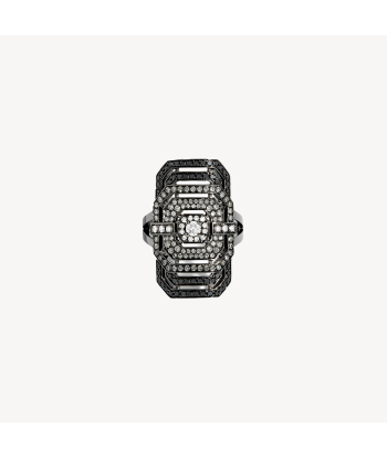 Bague My Way Dégradée Argent Noir 50-70% off 