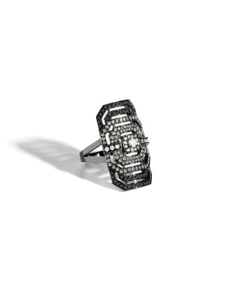 Bague My Way Dégradée Argent Noir 50-70% off 