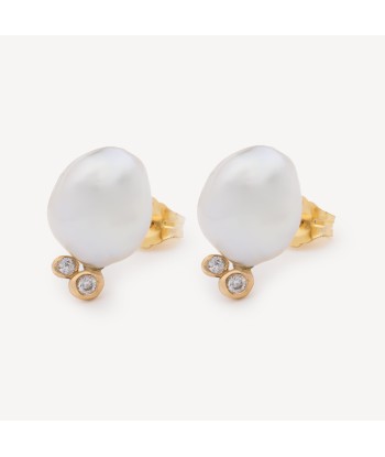 Boucles d'Oreilles Lunar Cloud Pearl Diamonds Par le système avancé 