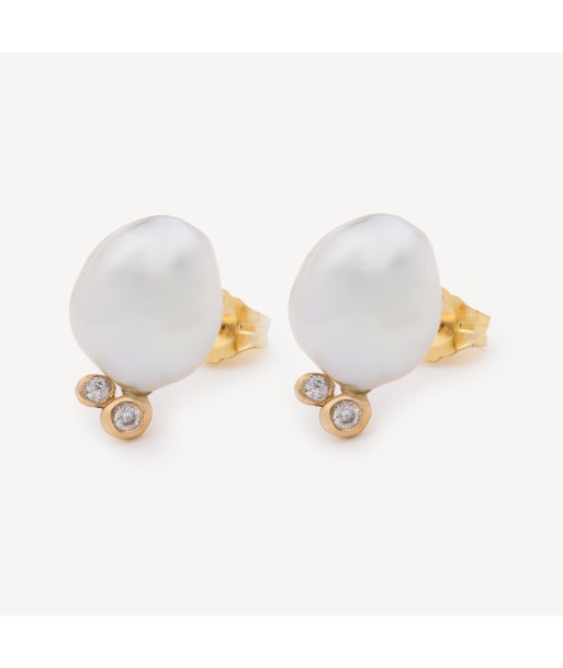 Boucles d'Oreilles Lunar Cloud Pearl Diamonds Par le système avancé 