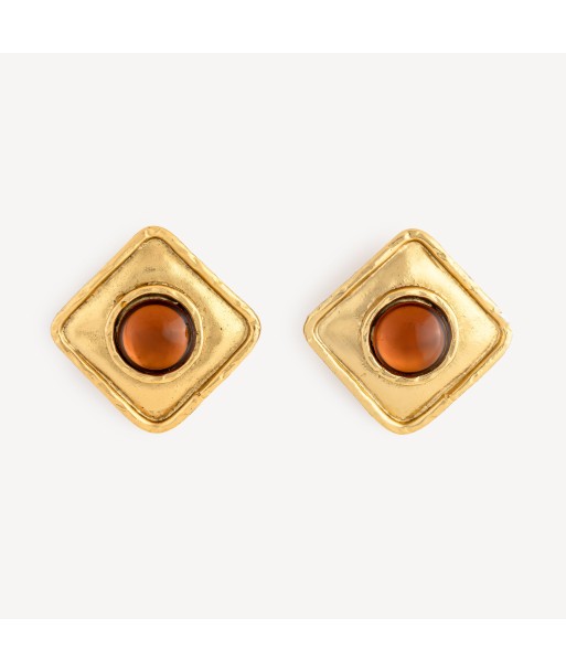 Boucles d’Oreilles Dorées Ambre Les êtres humains sont 