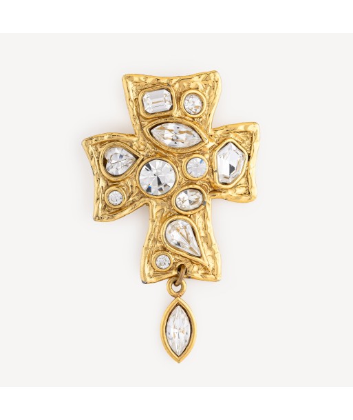 Broche Croix et Strass vous aussi creer 