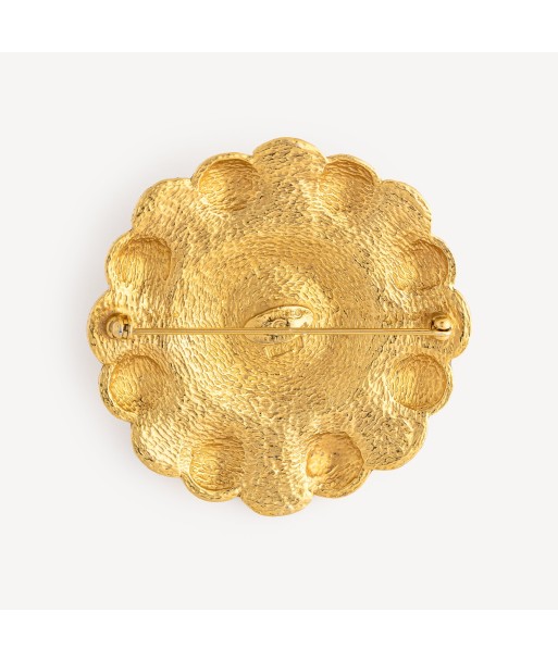 Broche Dorée et Nacrée Chanel français