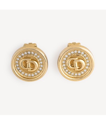 Boucles d’Oreilles Rondes Logo Dior plus qu'un jeu 