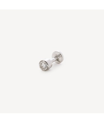 Puce d’Oreille Tube Diamant Or Blanc 50% de réduction en Octobre 2024