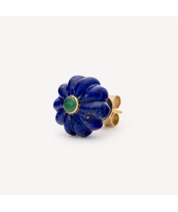 Boucle d'Oreille Mayukhi Lapis Lazuli Emerald Les magasins à Paris