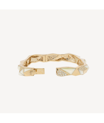 Bracelet Edgy White Mother of Pearl hantent personnes