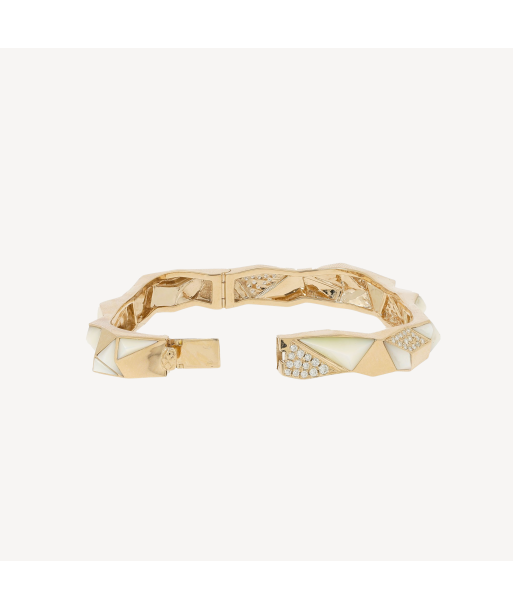 Bracelet Edgy White Mother of Pearl hantent personnes