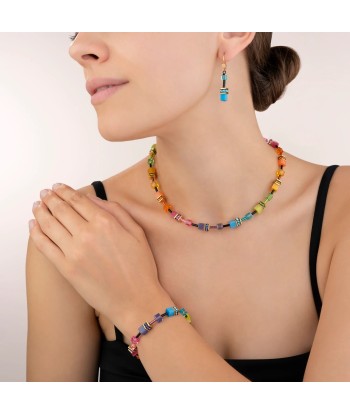 Collection 2838 - Multicolore Arc en Ciel Doré - Collier - Cœur de Lion votre