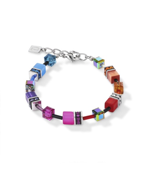 Collection 2838 - Multicolore Arc en Ciel Argenté - Bracelet - Cœur de Lion acheter