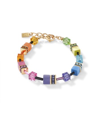 Collection 2838 - Multicolore Arc en Ciel Doré - Bracelet - Cœur de Lion de la marque