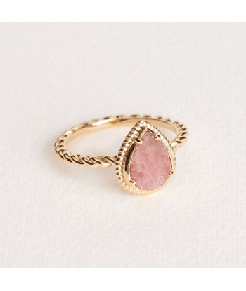 Léa - Rhodonite - Bague en Plaqué Or - Ana et Cha Livraison rapide