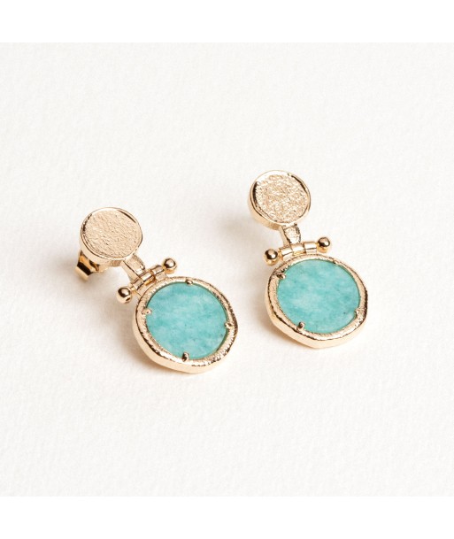 Salomé - Amazonite - Boucles d'oreilles en Plaqué Or - Ana et Cha prix