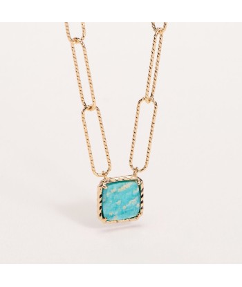 Kiara - Amazonite - Collier en Plaqué Or - Ana et Cha outlet