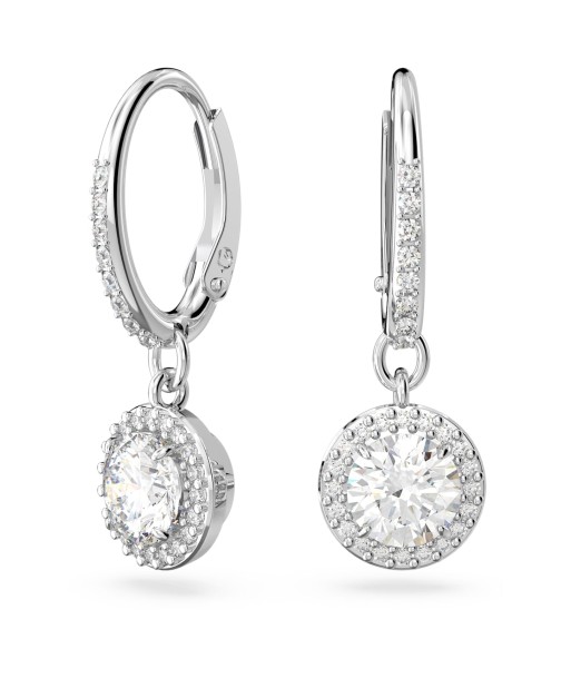 Constella - Blanc Argenté - Pavé - Boucles d'oreilles - Swarovski Les magasins à Paris