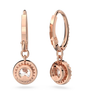 Constella - Blanc Doré Rose - Pavé - Boucles d'oreilles - Swarovski soldes