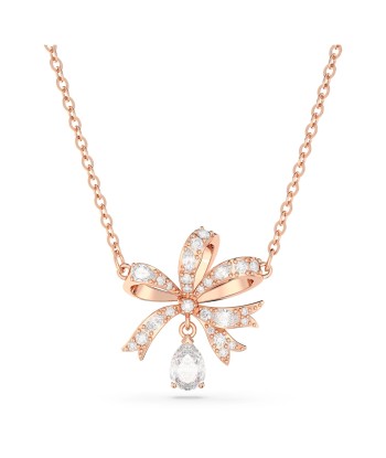 Volta - Nœud - Blanc Doré Rose - Collier - Swarovski de la marque