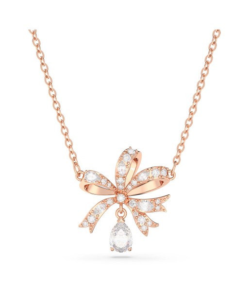 Volta - Nœud - Blanc Doré Rose - Collier - Swarovski de la marque