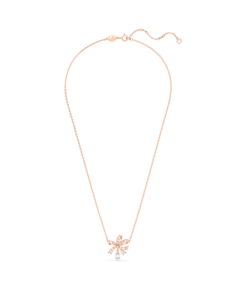 Volta - Nœud - Blanc Doré Rose - Collier - Swarovski de la marque