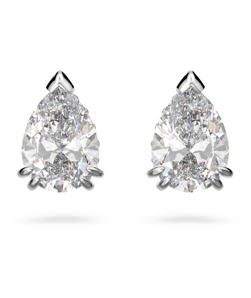 Millenia - Poire - Blanc Argenté - Clous d'oreilles - Swarovski 2024