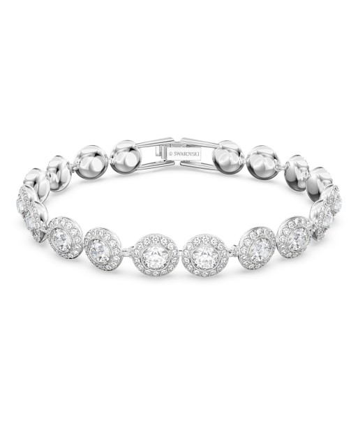 Angelic - Rond - Blanc Argenté - Bracelet - Swarovski meilleur choix