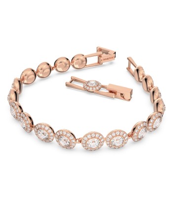 Angelic - Rond - Blanc Doré Rose - Bracelet - Swarovski 50% de réduction en Octobre 2024