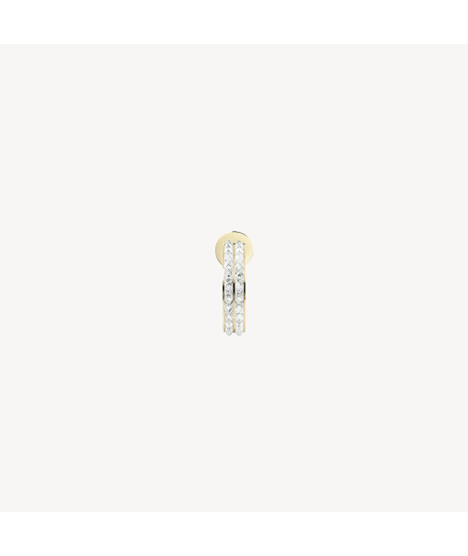 Boucle d'oreille Spike Hoop Double Row l'achat 