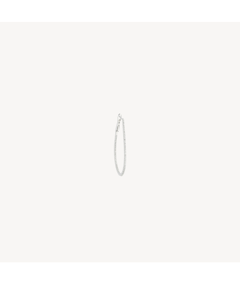 Boucle d'oreille 38mm Tear Drop rembourrage situé sous