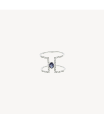 Bague Sapphire and Diamond Modern outlet