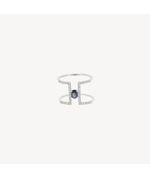 Bague Sapphire and Diamond Modern outlet