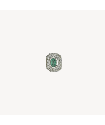 Boucle d'oreille Emerald and Diamond france