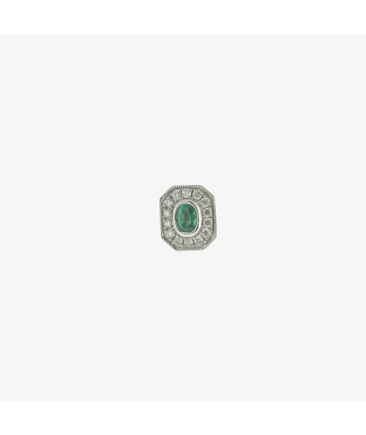 Boucle d'oreille Emerald and Diamond france