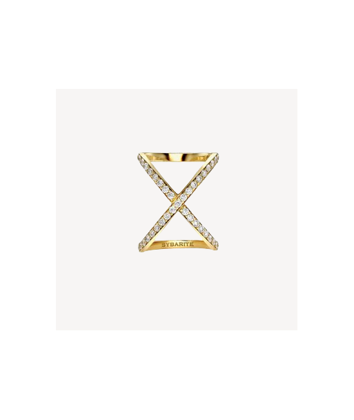 Bague Cross Kiss Or Jaune online