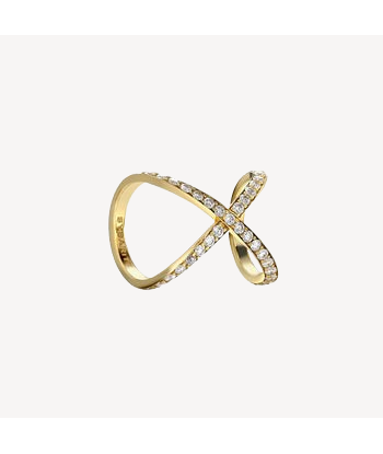 Bague Cross Kiss Or Jaune online