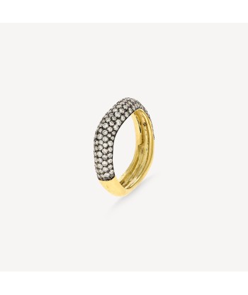 Bague Rebellion with Pave Diamonds de pas cher