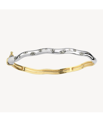 Rebellion Bangle with Partial Diamonds en linge