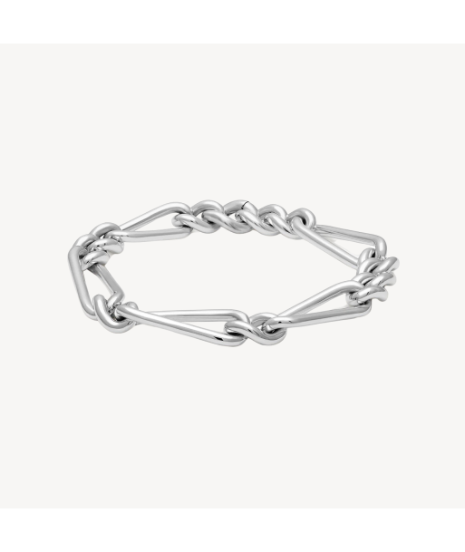 Unity Curb Link Bracelet Silver Large Amélioration de cerveau avec