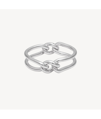 Unity Curb 6mm Bangle Silver Medium shop