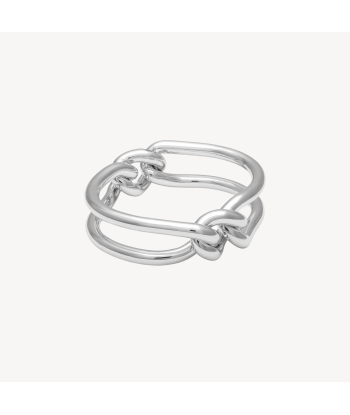 Unity Curb 6mm Bangle Silver Medium shop