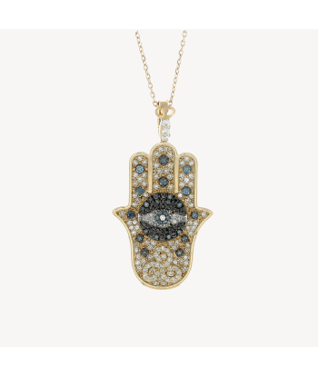 Collier Fatima's Hand Diamond Or Rose offre 