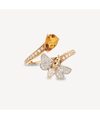 Bague Honey Bee Drop Citrine Diamond Or Rose livraison et retour toujours gratuits